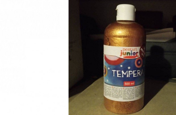 Pentart Junior bronz színű tempera 500 ml-es flakonos kiszerelésben