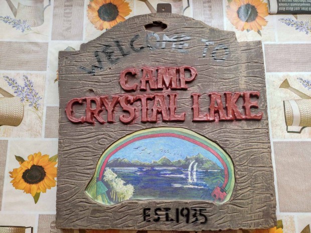 Pntek 13 Camp Crystal Lake felakaszthat tbla(Szemlyes tvtellel)