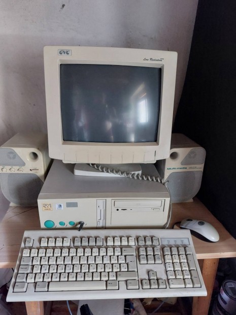 Pentium 133mhz asztali pc komplett konfig