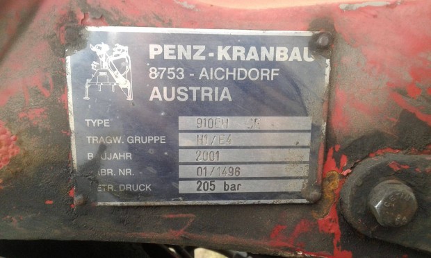 Penz 9100 H erdszeti daru