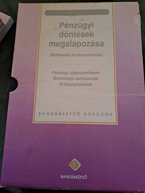 Pnzgyi dntsek megalapozsa (Bankrkpz dobozok)