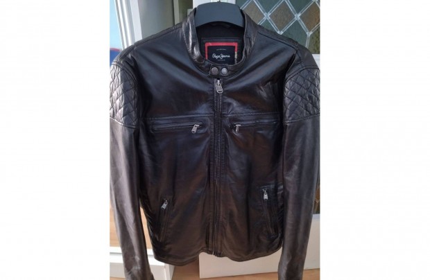 Pepe Jeans bőrkabát, valódi bőr