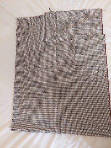 Pepita anyag+ f�lk�sz koszt�m