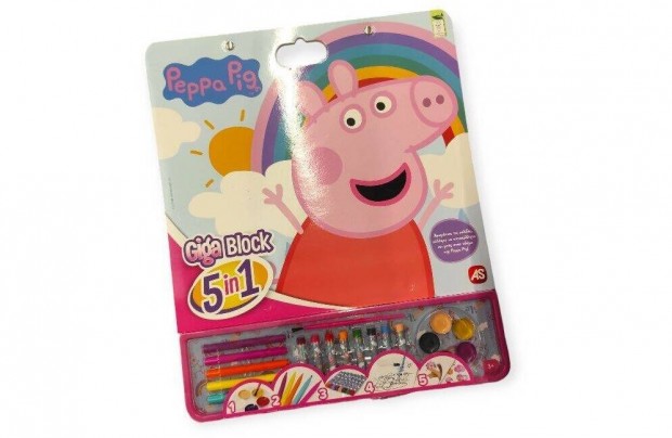 Peppa malac giga blokk kreatv rajzkszlet gyerekeknek (3+)