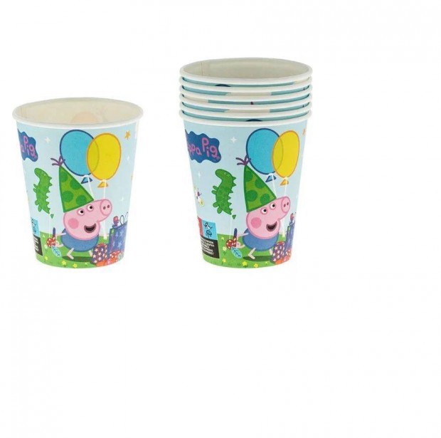 Peppa party paprpohr 240ml - 6db