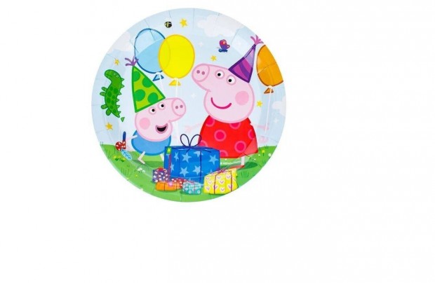 Peppa party paprtnyr 18cm - 6db