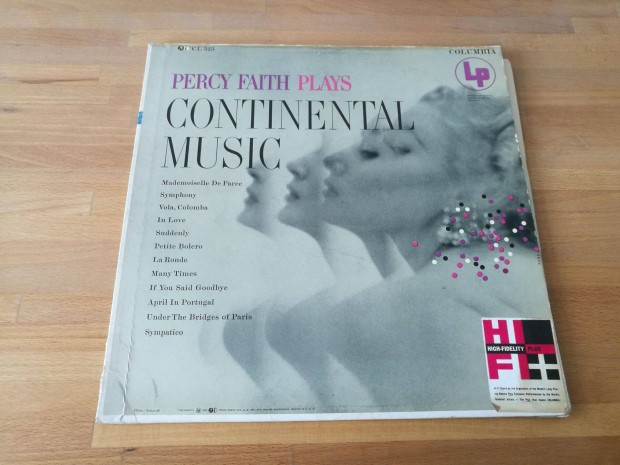 Percy Faith - Continental music (Columbia USA 1953 LP)