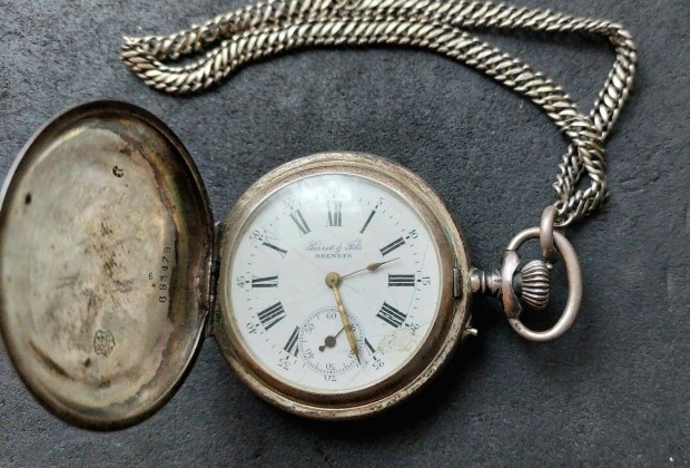 Perret & Fils Brenets sv�jci ez�st m�k�d� zseb�ra elad�