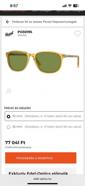 Persol napszemveg