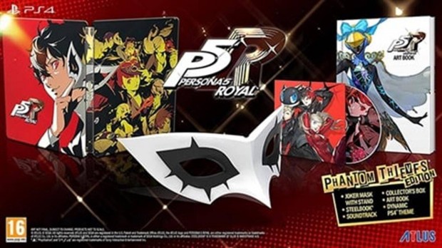 Persona 5 Royal Phantom Thieves Ed. wmask & Stand, Artbook & OST (No D