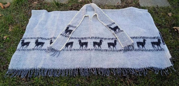 Perui alpaca poncsó - Unisex - Puha és elegáns
