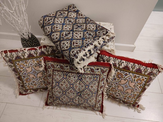 Perzsa gytakar s prnk / Hand Block Printed Bedcover & Pillows