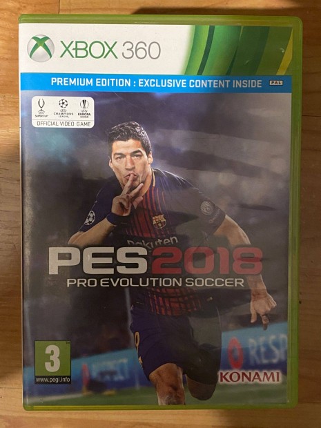 Pes 2018 pro evolution soccer xbox 360