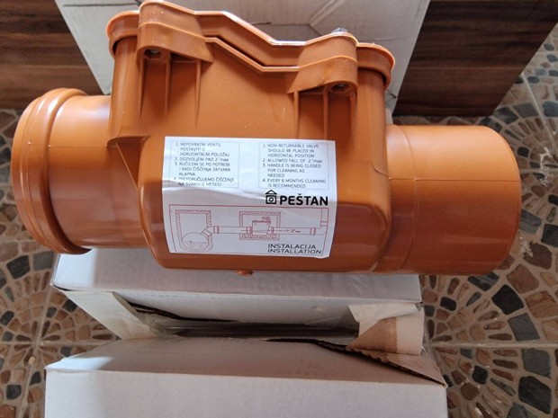 Pestan Visszacsap szelep KG PVC 110 mm-es szennyzr talajvzcs