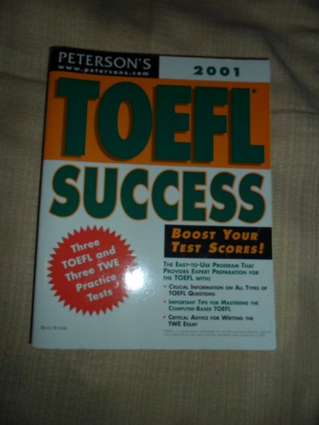 Peterson's TOEFL Success, angol nyelvknyv (Bruce Rogers)