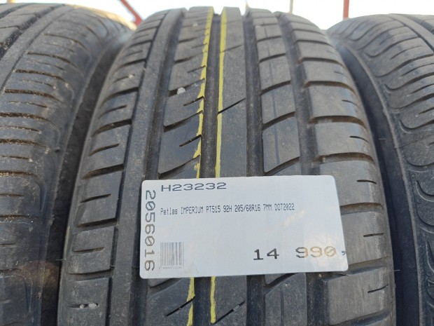 Petlas IMPERIUM PT515 92H 205/60R16 7mm DOT2022 HASZNÁLT NYÁRIGUMI H