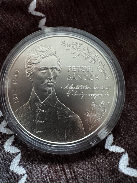 Petőfi 7500 forint 2023 - óriási emlékérme - 76,5 g kapszulában