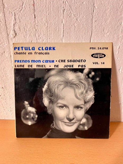 Petula Clark - Chante en Francais bakelit hanglemez