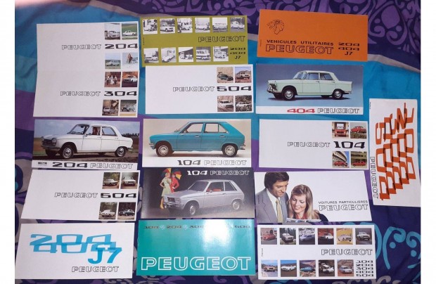 Peugeot 104 204 304 404 504 J7 Francia prospektus