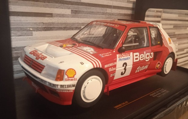 Peugeot 205 T16- Rally Ypres 1985 Ixo 1:18