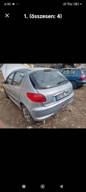 Peugeot 206.. hátsó híd, 1.4 motor, stb