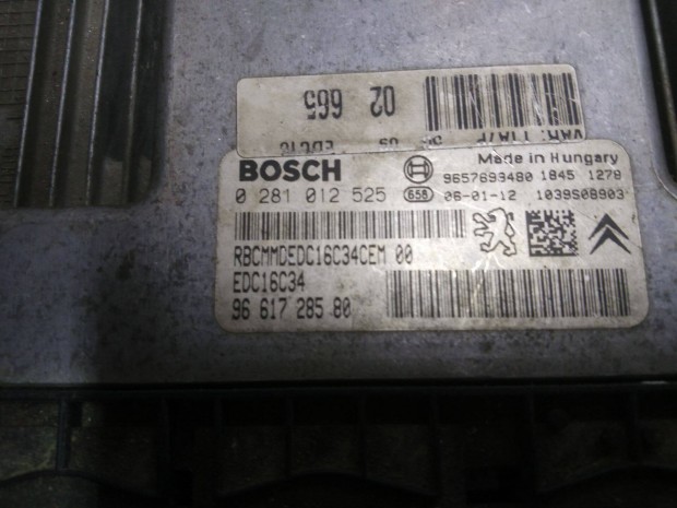 Peugeot 206 bl Vezrl egysg