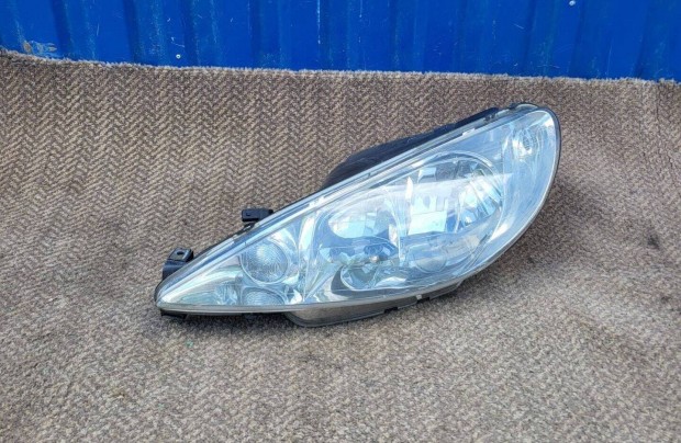 Peugeot 206 gyári 9628666880 bal fényszóró sérülésmentes