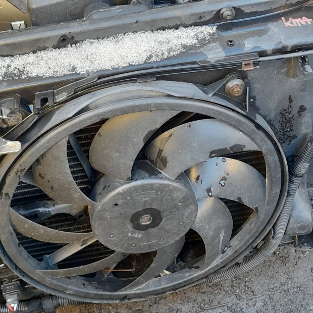 Peugeot 206 homlok fal zárhíd hűtőkeret ventilátor víz hűtő