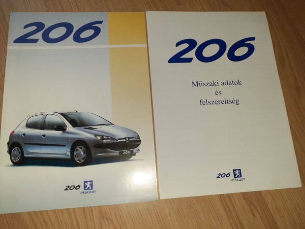 Peugeot 206 prospektus + mszaki adatok - magyar nyelv