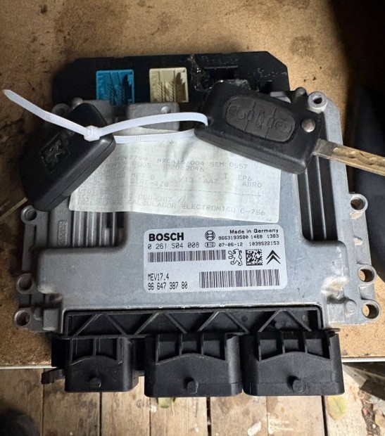 Peugeot 207 207sw 207cc motorvezerlszett MEV17.4 9664738780