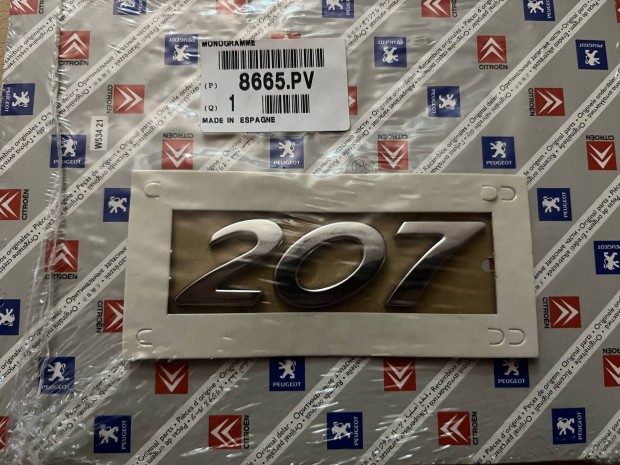 Peugeot 207 tpusjelzs 8665.pv 8665pv