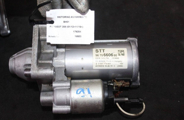 Peugeot 208 2012-2015 1.6D önindító 9675660680 (91)