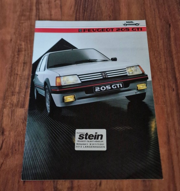 Peugeot 2O5 1.6 GTI Prospektus 1985 Ritkasg!!