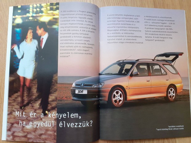 Peugeot 306 (1999-2002) prospektus - magyar nyelv