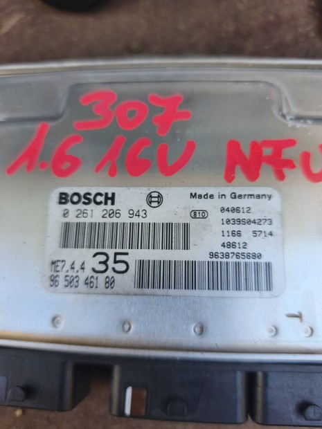 Peugeot 307 1.6 16 v NFU motorvezérlő szett