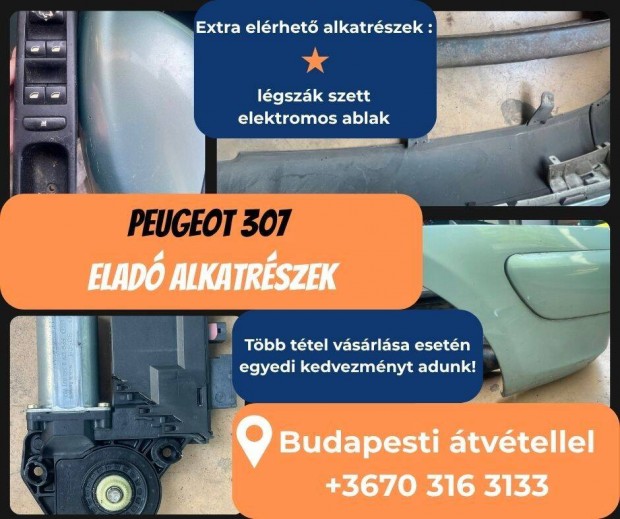 Peugeot 307 - Pontos árakól érdeklődj telefonon
