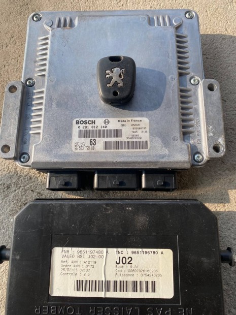 Peugeot 307 ecu,motorvezrl,BSI,kulcs immo