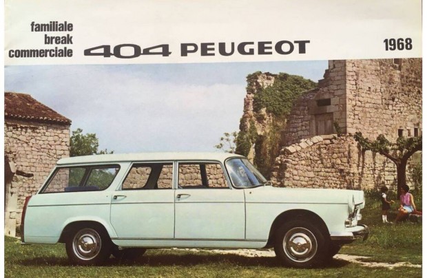 Peugeot 404 kombi prospektus - 2 db