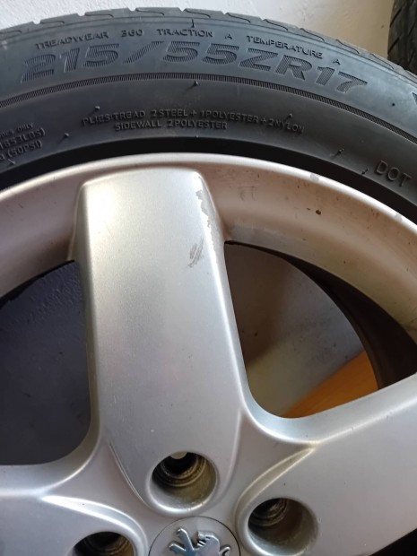 Peugeot 407 felni+215/55r17 gumi