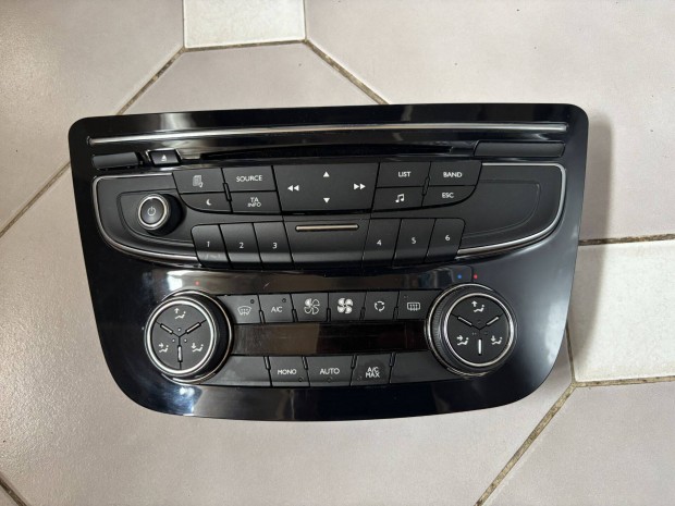 Peugeot 508 rádió, fűtés, klíma vezérlő panel 96656643Xz