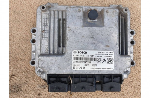 Peugeot Bipper Nemo 1.4 HDI ECU motorvezrl 9666934680, 0281015132