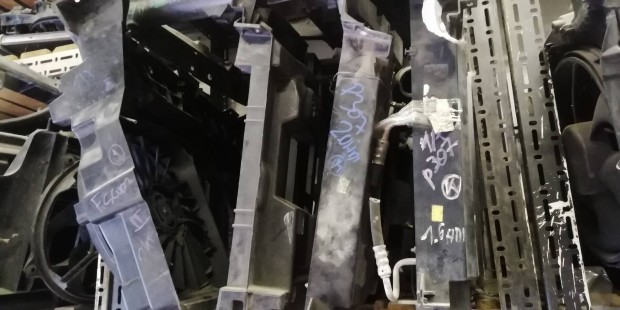 Peugeot Citroen diesel benzin homlokfal, hűtő szett hűtő ventilátor