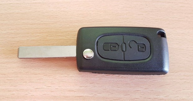 Peugeot Citroen gépkocsikhoz 2 gombos bicskakulcsház kulcsház