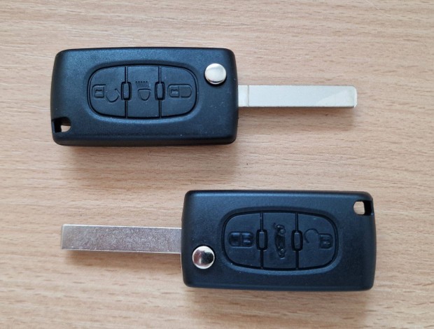 Peugeot Citroen gpkocsikhoz 3 gombos bicskakulcshz kulcshz