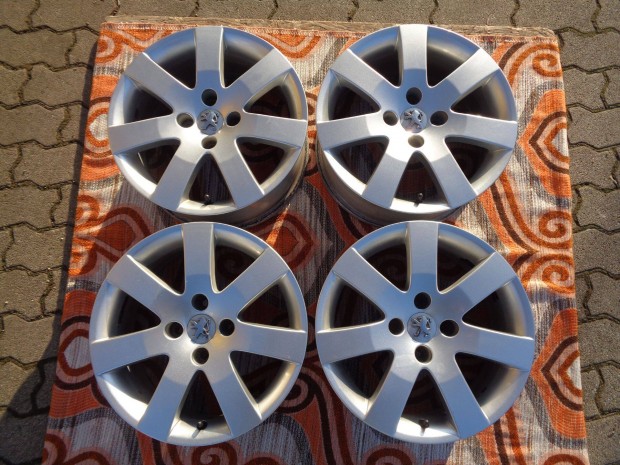 Peugeot Gyári alufelni 16-os, 4×108-as osztóval szép állapotban eladó