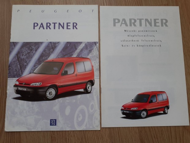 Peugeot Partner prospektus + mszaki adat - 1996, magyar nyelv