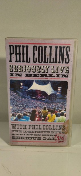 Phil Collins Seriously Live In Berlin koncert VHS videókazetta