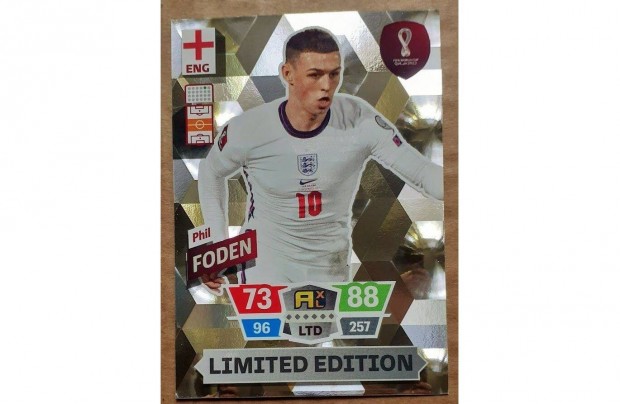 Phil Foden Anglia Limited focis krtya FIFA World Cup Qatar 2022