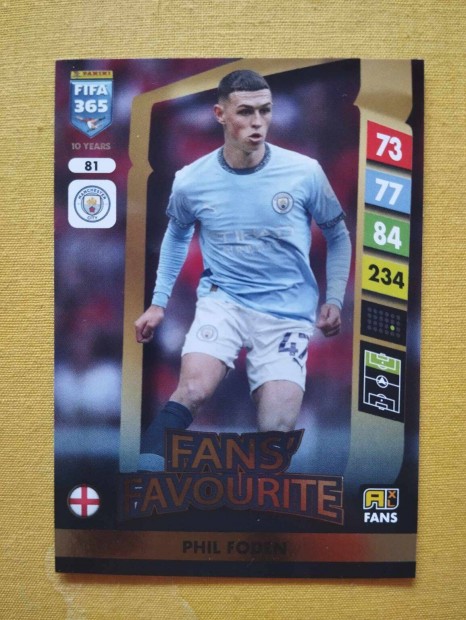 Phil Foden (Manchester City) FIFA 365 2025 Fans Favourite focis krtya