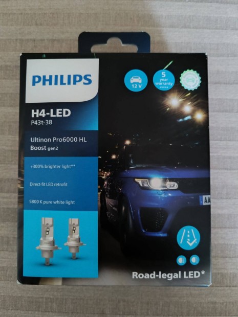 Philips 1342U60B2X2 H4 LED új, bontatlan csomagolás!